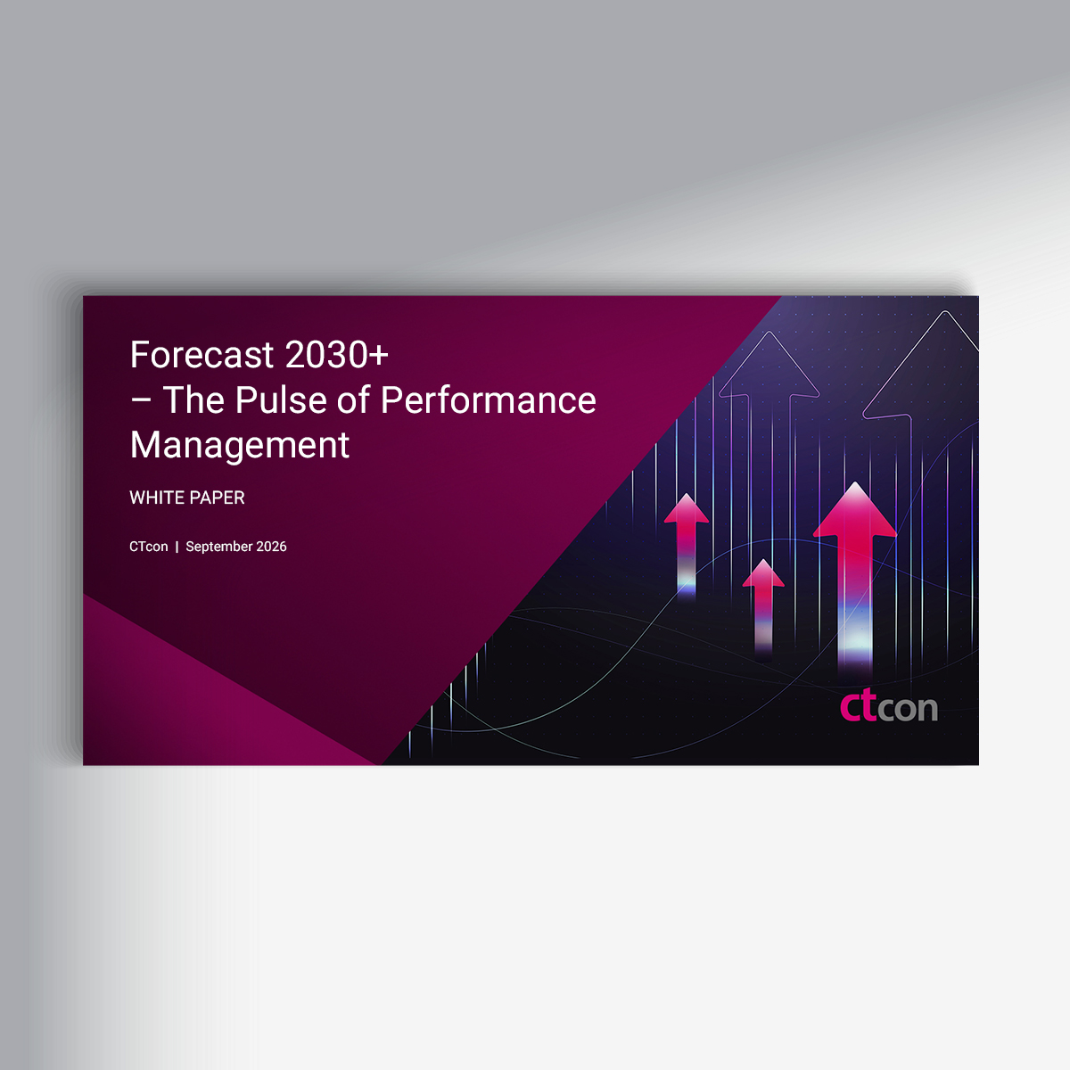 Cover of white paper "Forecast 2030+ – The Pulse of Performance Management"