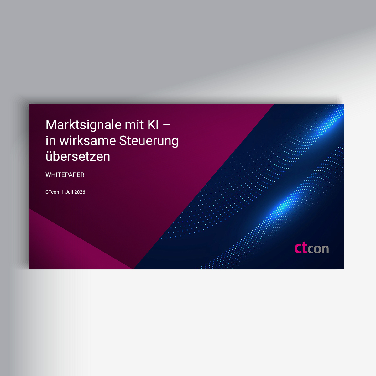  Titelbild des Whitepapers "Marktsignale mit KI – in wirksame Steuerung übersetzen"